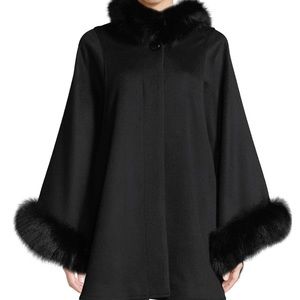 Sophia Cashmere fur cape
